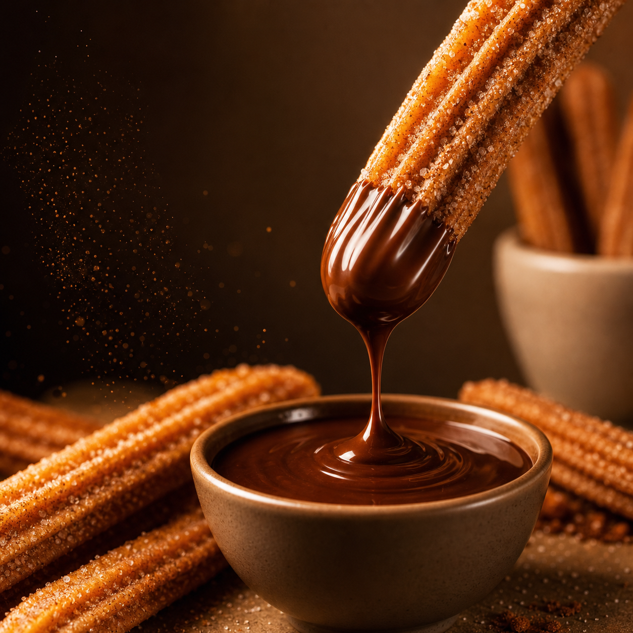 Churro con chocolate